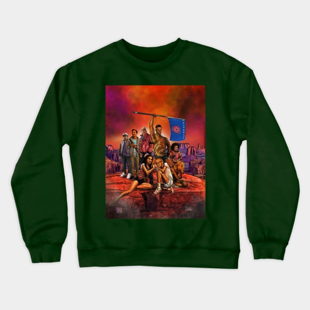 Community Vacation Crewneck Sweatshirt by Elizachadwickart 